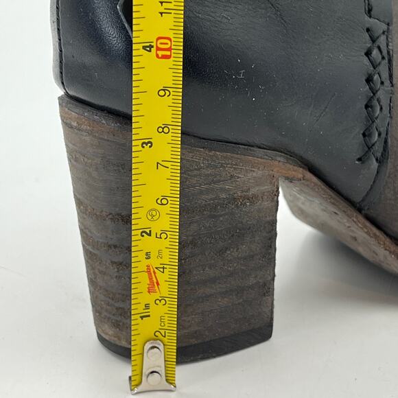 Freebird by Steven Baker Boots Wrap Leather Detail Distressed Brown Western - Picture 8 of 10